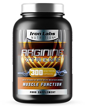 Arginine Xtreme XXL | L-Arginine (2,600mg) | Advanced Arginine supplement with 200mg L-Glutamine (Size: 300 Capsules, 75 Servings)