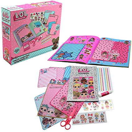 L.O.L. Surprise ! Create Your Own Scrapbook Kit Arts Craft Accessories for Kids Lol Dolls Scrapbooking for Girls