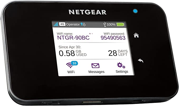 NETGEAR AC810 AirCard Mobile Hotspot 4G LTE, Black