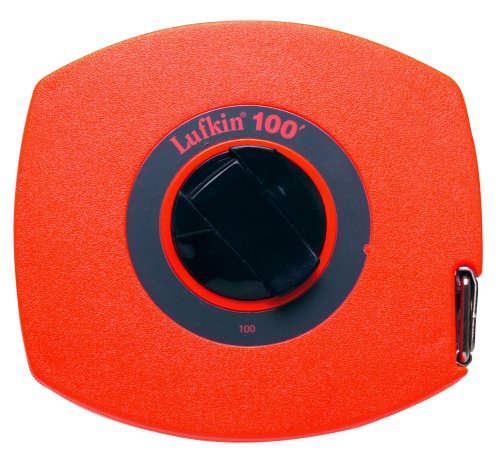 Lufkin 100L 3/8-Inch x 100 Hi-Viz Lightweight Steel Tape