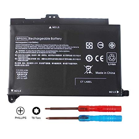 BP02XL 849909-850 Battery for HP Pavilion 15-AU000 15-AW000 15T-AW000 Series 15-AU063CL 15-AU091NR 15-AU010WM 15- AU123CL 15-AW068NR 849569-421 849909-855 849569-542 - 12 Months Warranty