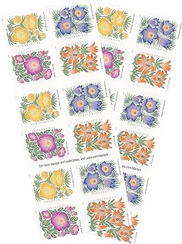 Mountain Flora Flower US First Class Forever Postage Stamps Celebrate Beauty Wedding (2 Books of 20)