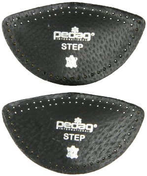 Pedag Step 166475 Symmetrical Self Adhesive Arch Support Inserts Black Leather Medium