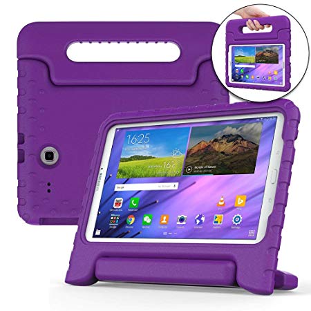 Cooper Dynamo [Rugged Kids Case] Protective Case for Samsung Tab E 9.6 | Child Proof Cover, Stand, Handle | SM-T560 T561 T562 T563 T565 T567 (Purple)