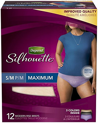 Depend Silhouette Briefs for Women [DEPEND SILHOUETTE F SM-MD]