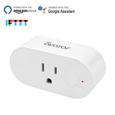 Smart Outlet, Energy Monitoring WiFi Plugs, 16A, Compatible with Alexa/Google Assistant, Smart Life APP 2.4Ghz