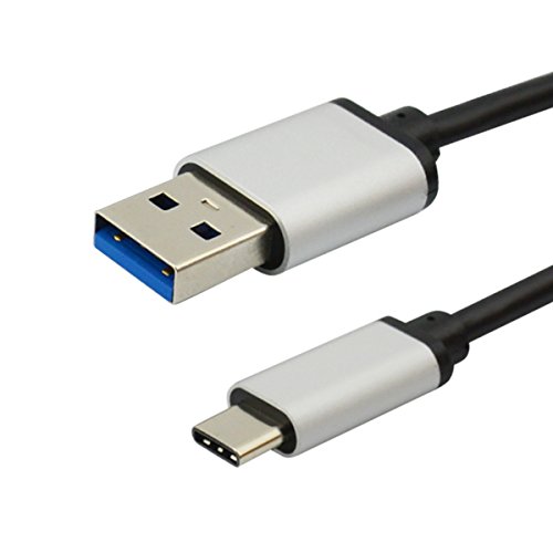 Suplik® Hi-speed Type C Cable,USB 3.1 Type-C to USB 3.0 A Male Data Cable for New MacBook,ChromeBook Pixel,LG G5,Nexus 5X 6P,Lumia 950,Nokia N1,HTC 10,USB Car Charger,Type-C Devices(3.3ft) (Silver)