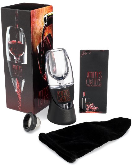 Wine Aerator Decanter - Premium Red Wine Aerator Decanter With Stand And Elegant Gift Box
