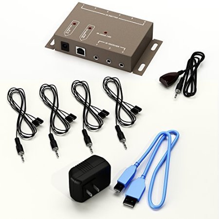 8 Device Infrared Repeater Station Lets You Hide All Your Equipment for a Sleek Sexy Look - One IR Receiver Controls 8 Units - Perfect Solution for Your Entertainment System Lifetime Guarantee