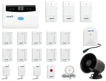 Fortress Security Store (TM) S02-E Wireless Home Security Alarm System Kit with Auto Dial   Outdoor Siren   Glass Sensor