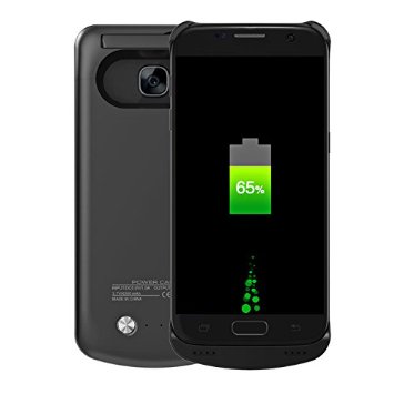 Samsung Galaxy S7 Battery Case, 4500 mAh Charger Rechargeable Backup Portable External Power Pack for Samsung Galaxy S7 (Black)