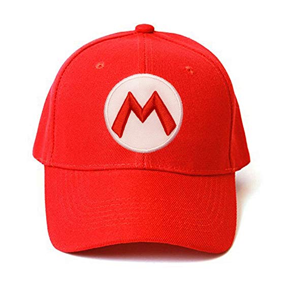 Mario Odyssey Red Snap Back Baseball Cap Red - One Size Fits Most