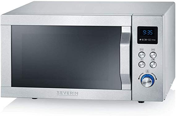 SEVERIN MW 7754 Microwave, Grill, Ultra-hot-air Function, Oven, stainless steel, 900 W, 25 liters