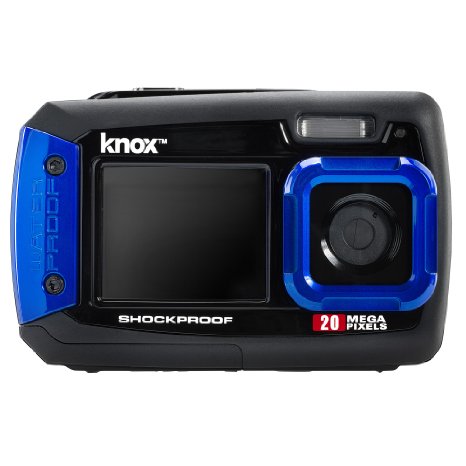 Knox Dual LCD Display 20MP Waterproof and Shockproof Digital Camera Blue