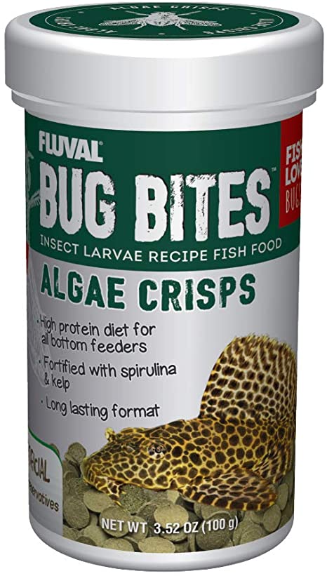 Fluval Bug Bites Algae Crisps - 100 g (3.52 oz)