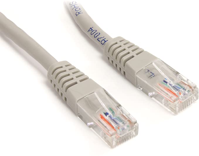 StarTech.com 100 ft Cat5e Patch Cable with Molded RJ45 Connectors - Gray - Cat5e Ethernet Patch Cable - 100ft UTP Cat 5e Patch Cord (M45PATCH100G)