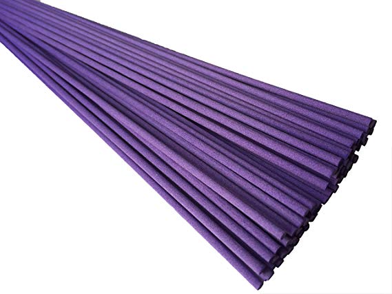 Breath Me TM Reed Diffuser Fiber Sticks,Ideal Replacement for Home Fragrance Diffusers 12" X 3mm-Taro Purple(25 Pcs)