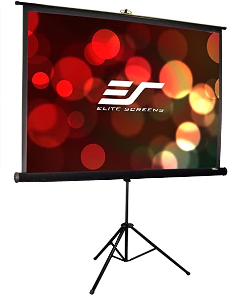 Elite Screens Tripod Pro Series, 119-INCH 1:1, Adjustable Multi Aspect Ratio Portable Indoor Outdoor Projector Screen, 8K / 4K Ultra HD 3D Ready, 2-YEAR WARRANTY, T119UWS1-PRO