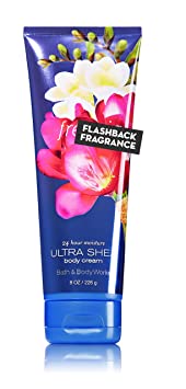 Bath and Body Works, Signature Collection, Freesia, Ultra Shea Body Cream, 8 Ounces