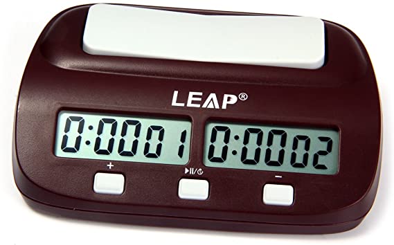 Compact Digital Chess Clock Count Up Down Timer by Leap
