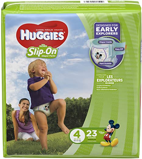 Huggies Little Movers Slip-On Diapers, Size 4, 23 Count