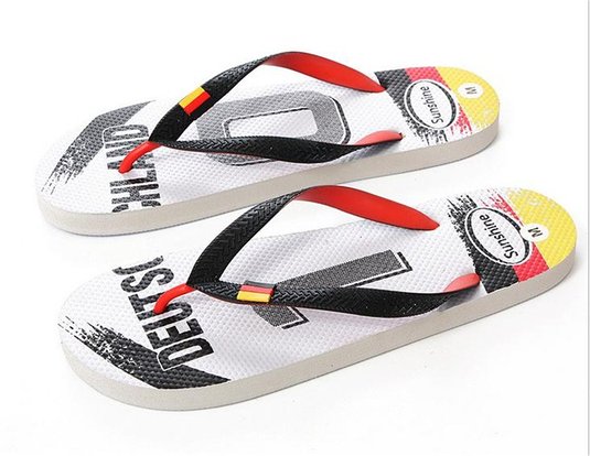 WeiYin Men's Shower Beach Sandal Flip-Flop Rubber Footwear