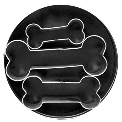 Fox Run Brands Dog Bone 3 Piece Cookie Cutter Set