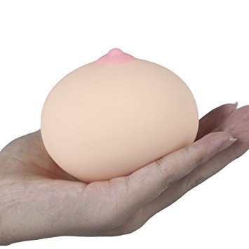 Stress Boob Stress Relief Reliever Tricky toys  Gag Joke Toy Ball Silicone Squeeze Boobes Ball Joke Toy for Boyfriend or Husband or Impressed Gag Toy at Party Gatherings
