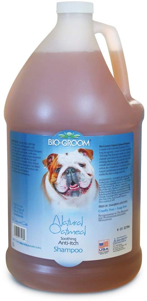 Bio-Groom Natural Oatmeal Anti-Itch Dog and Cat Shampoo, 1-Gallon