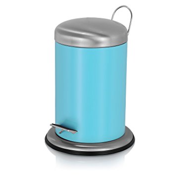 Fortune Candy Small Waste Bins for Toilet,Blue (3L)
