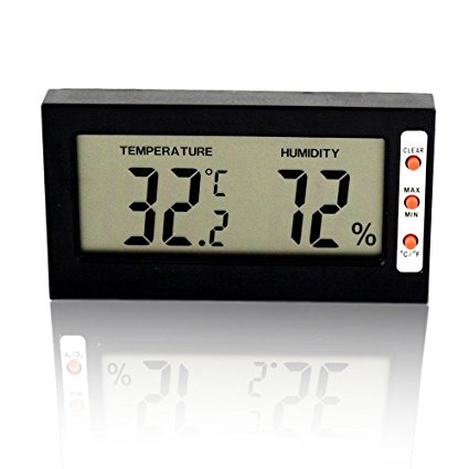 WiseField Hygrometer Humidity Monitor Digital Indoor Thermometer Temperature Meter Gauge