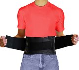 AidBrace Back Brace Support Belt - 1 Industrial Strength Lumbar Posture Support Belt - Relieves Lower Back Pain Naturally for Men and Women L