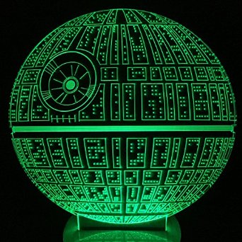 The Force Awakens ! Multi-colored Death Star Table Lamp 3D Death Star Bulbing Light for Star Wars Fans
