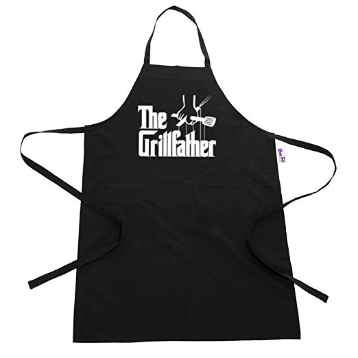 BBQ Apron Funny Aprons For Men The Grillfather Barbecue Grill Kitchen Gift