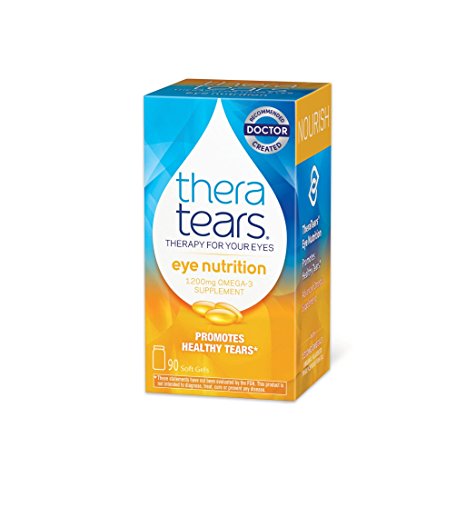 Thera Tears Nutrition, 1200 mg Omega-3 Supplement Capsules, 90 Count