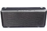 Uprated Audio Dynamix Atom V2i - Rechargeable Bluetooth V40 Stereo Speaker with free Carry Case 20hrs playtime and 40 metre BT range- Silver