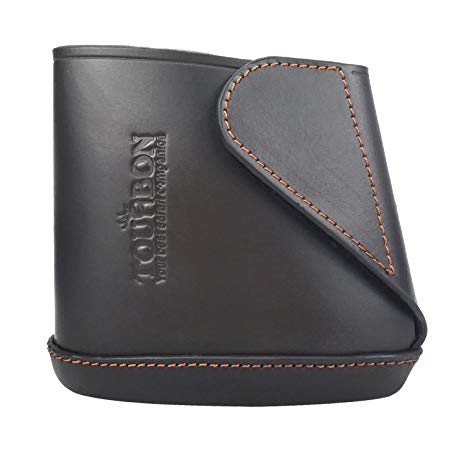 TOURBON Vintage Leather Buttstock Extension Shoulder Protective Slip On Recoil Pad
