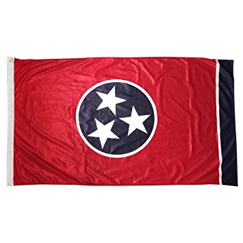 Online Stores Tennessee Superknit Polyester Flag, 3 by 5-Feet