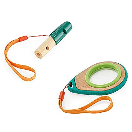 Hape Magnifying Glass and Whistle, Green