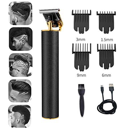 Hair Clippers for Men Beard Trimmers T-Blade Hair Trimmer Barber Hair Cut Grooming Kit Machine Professional Rechargeable Cordless Quiet