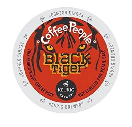 Coffee People Coffee Black Tiger Blend, K-Cup Portion Pack for Keurig Brewers, 96-Count