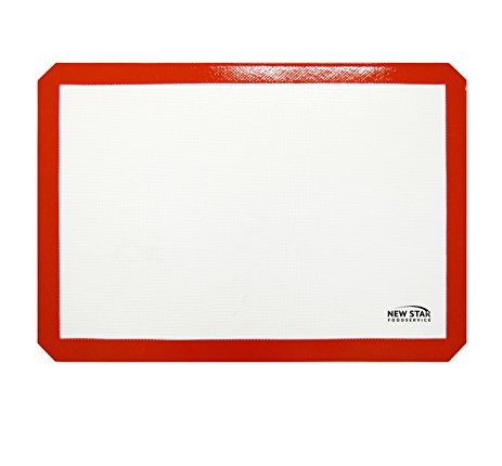 New Star Foodservice 36596 Commercial Grade Silicone Baking Mat Non-Stick Pan Liner, 17 x 25 inch (Full Size)