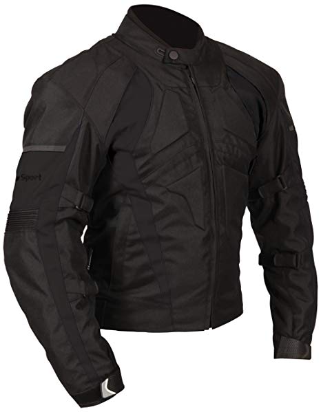 Milano Sport Gamma Motorcycle Jacket (Black, Large)