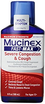 Mucinex Fast-Max Adult Severe Congestion and Cough Liquid, 6 Ounce