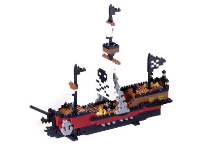 nanoblocks Nbm011 Nb - Pirate Ship Building Kit