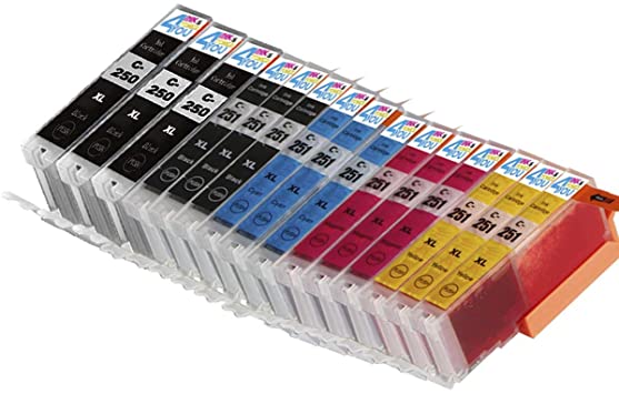 15 Pack - Compatible Ink Cartridges for Canon PGI-250 & CLI-251 XL Inkjet Cartridge Compatible With Canon Pixma MG5420 MG5450 MG5520 MG6320 MG6350 MG6420 MG7120 MX722 MX725 MX922 MX925 iX6820 iX6850 iP7220 iP7250 iP8720 iP8750