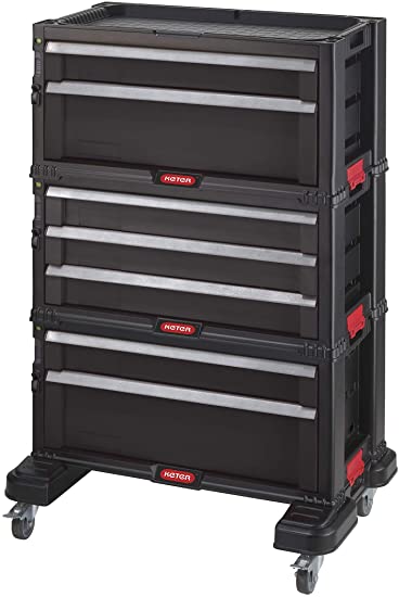 Keter Tool Trolley 7 Drawers 60 x 38 x 83 cm