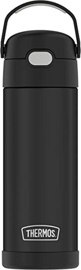 Thermos Funtainer 16 Ounce Bottle, Black Matte