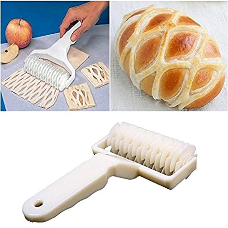 Crazydeal Kitchen Baking Dough Cookie Pie Pizza Pastry Lattice Roller Cutter Craft Tool 02