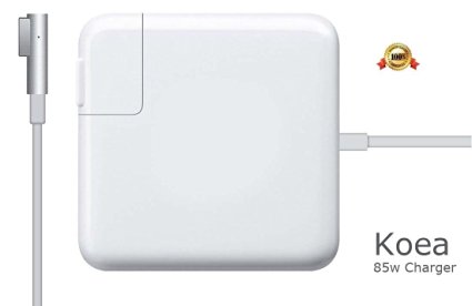Koea Macbook pro charger 85w Magsafe Power Adapter for Macbook Air Pro-13/15/17 in-retina display-L-Tip.Compatible with all Macbooks 2012 and Before.Charge faster than 45w & 60w Charger Adapter.